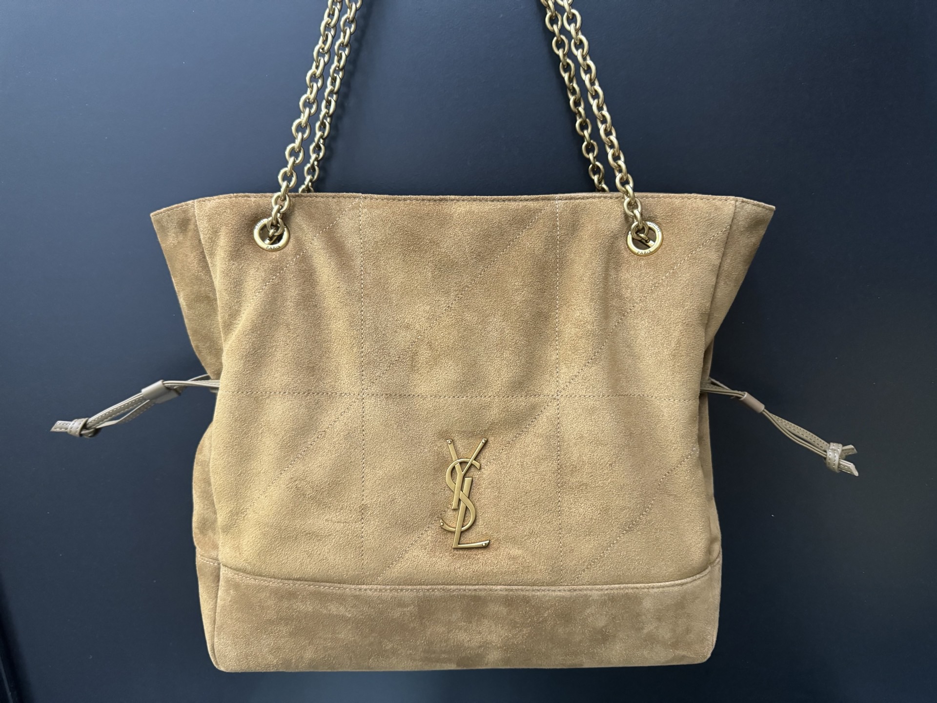 Saint Laurent 생로랑 제이미 4.3 라지 포숑 스웨이드 토트백 809824 9