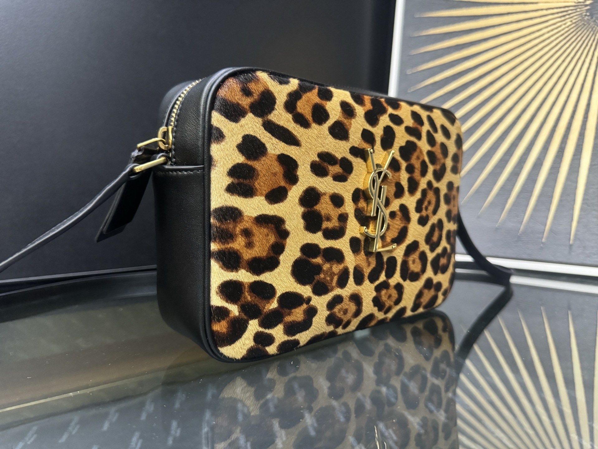 Saint Laurent Lou Camera 생로랑 루 카메라백 레오파드(호피) 프린트 3