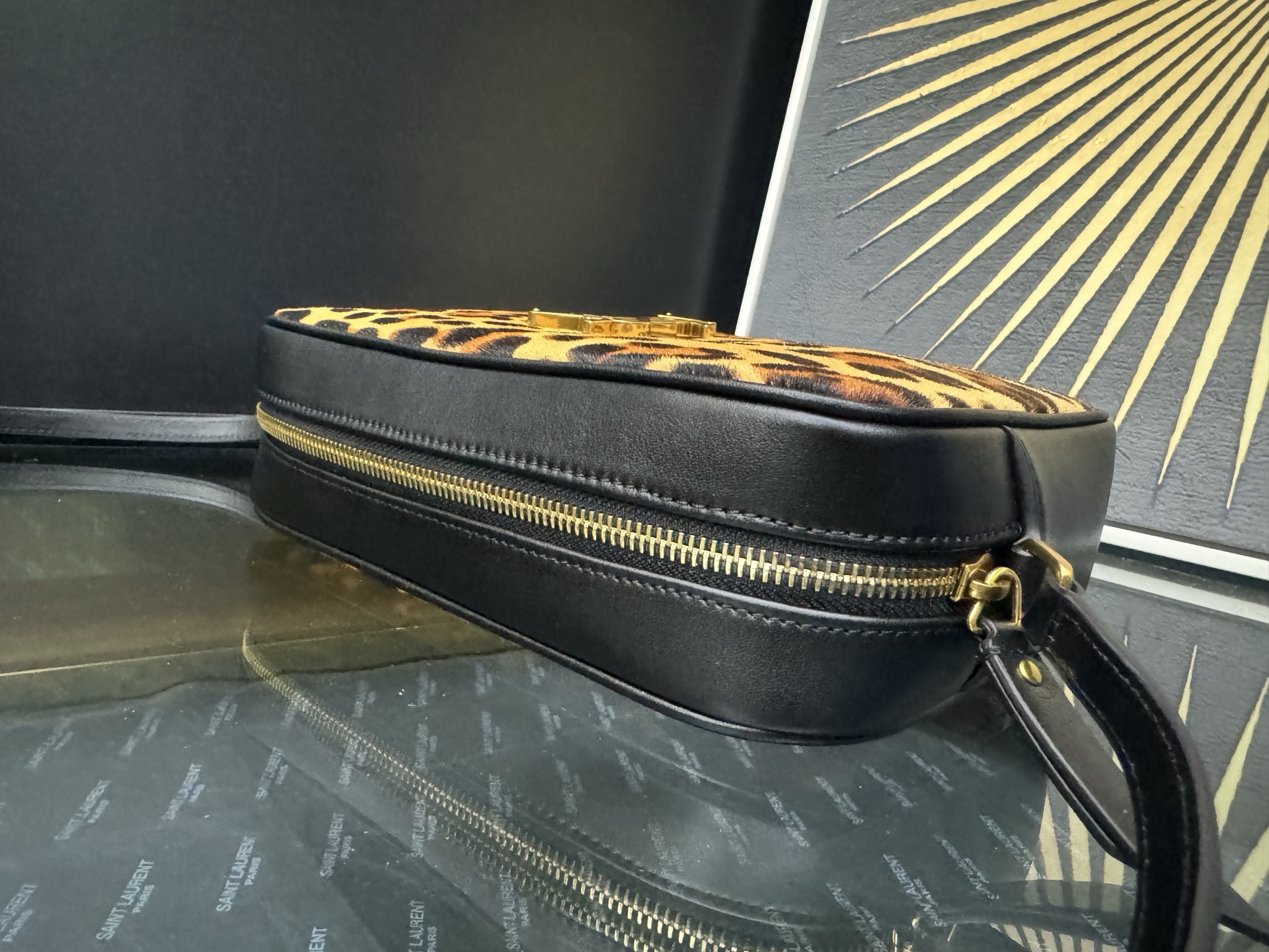 Saint Laurent Lou Camera 생로랑 루 카메라백 레오파드(호피) 프린트 5