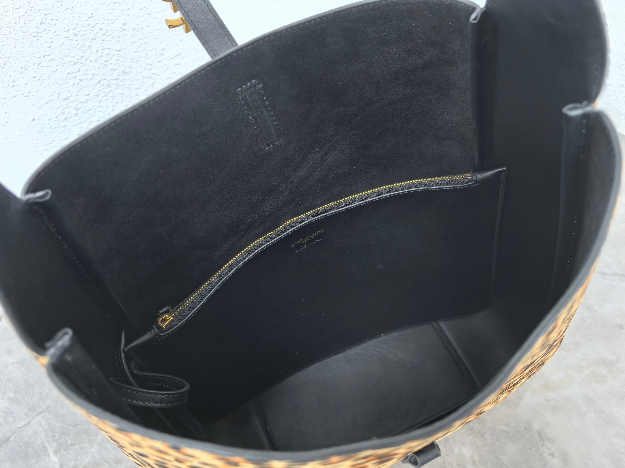 Saint Laurent 생로랑 르 5아7 라지 레오파드 헤어카프 호보백 7