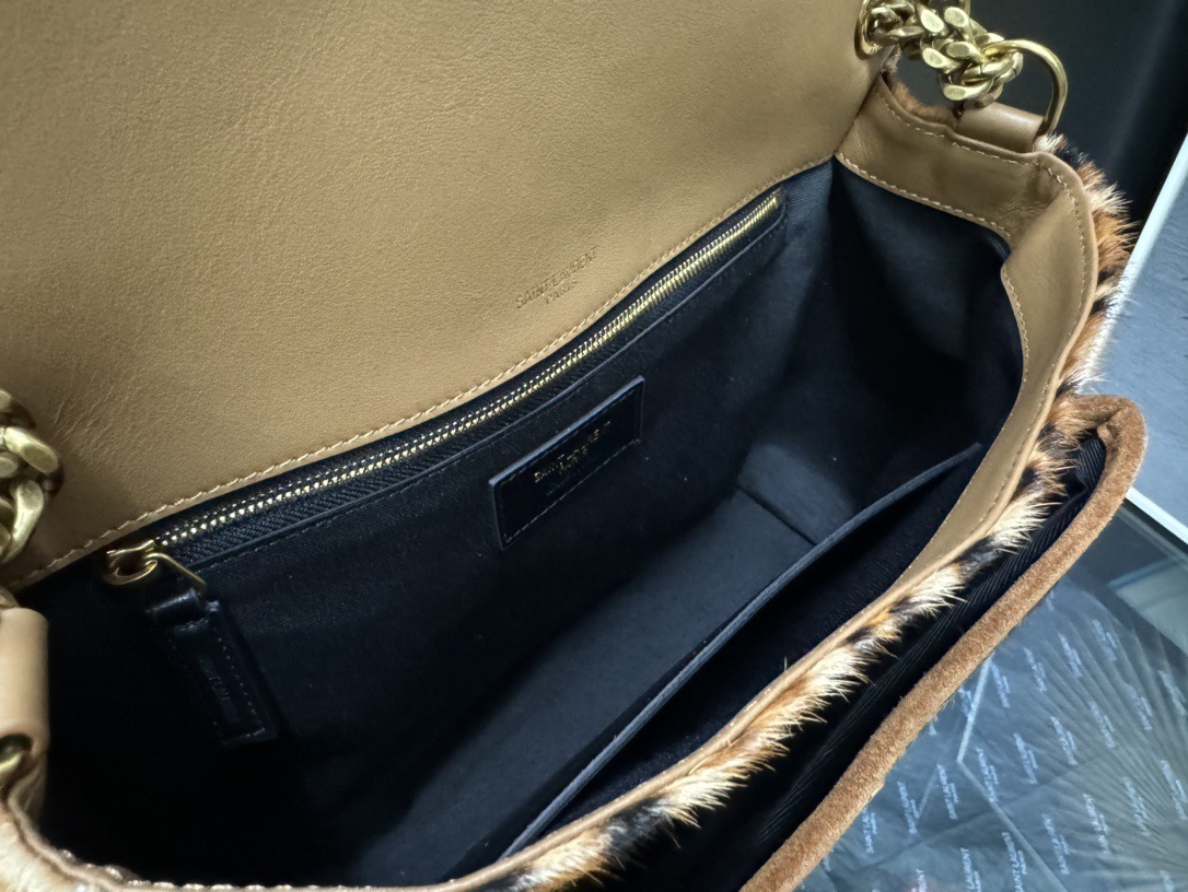 SAINT LAURENT 생로랑 니키 라지 레오파드 헤어카프 체인백 633151 6