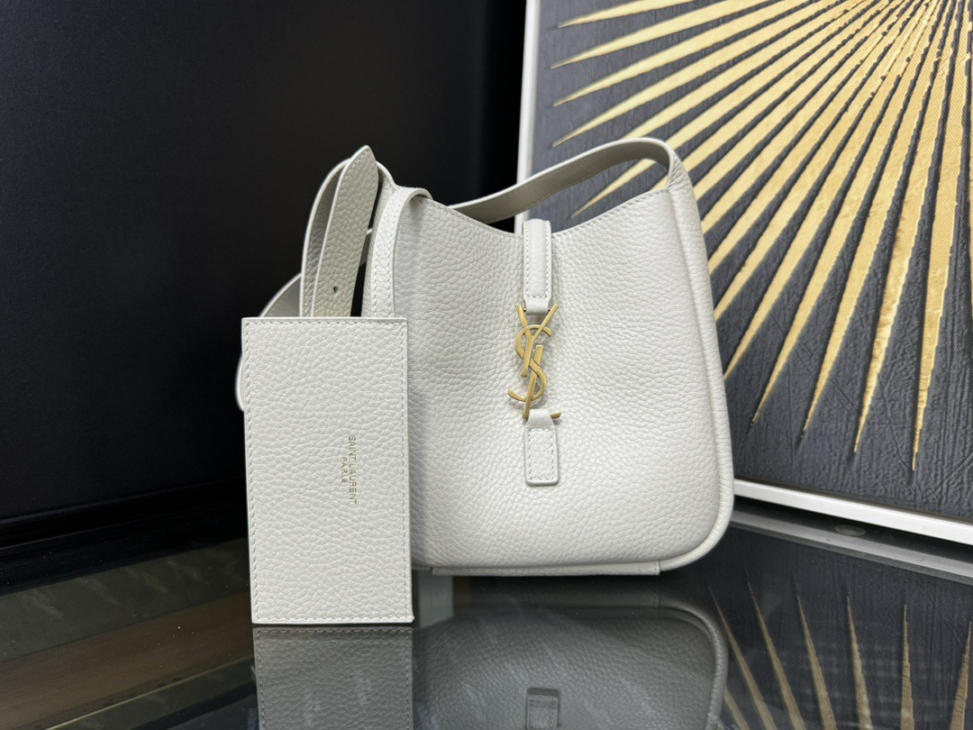 Saint Laurent 생로랑 르 5아7 미니 소프트 그레인 레더 호보백 9