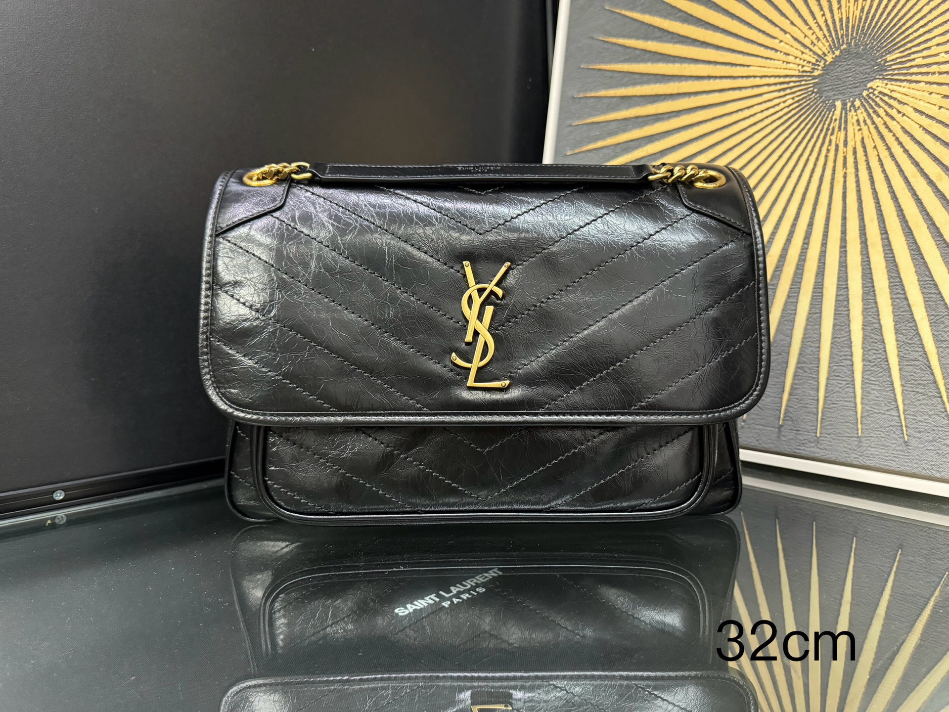 Saint Laurent NIKI Large Chain Bag 생로랑 니키 라지 체인백 빈티지 가죽 1
