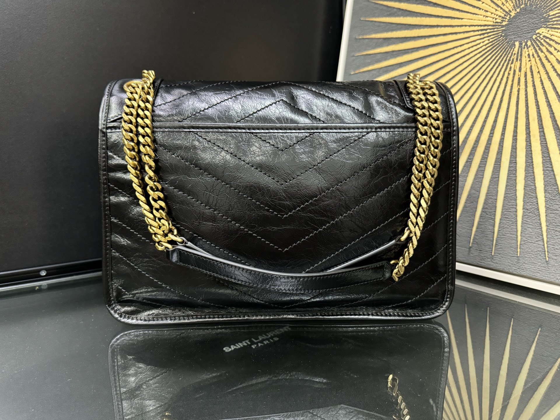 Saint Laurent NIKI Large Chain Bag 생로랑 니키 라지 체인백 빈티지 가죽 3