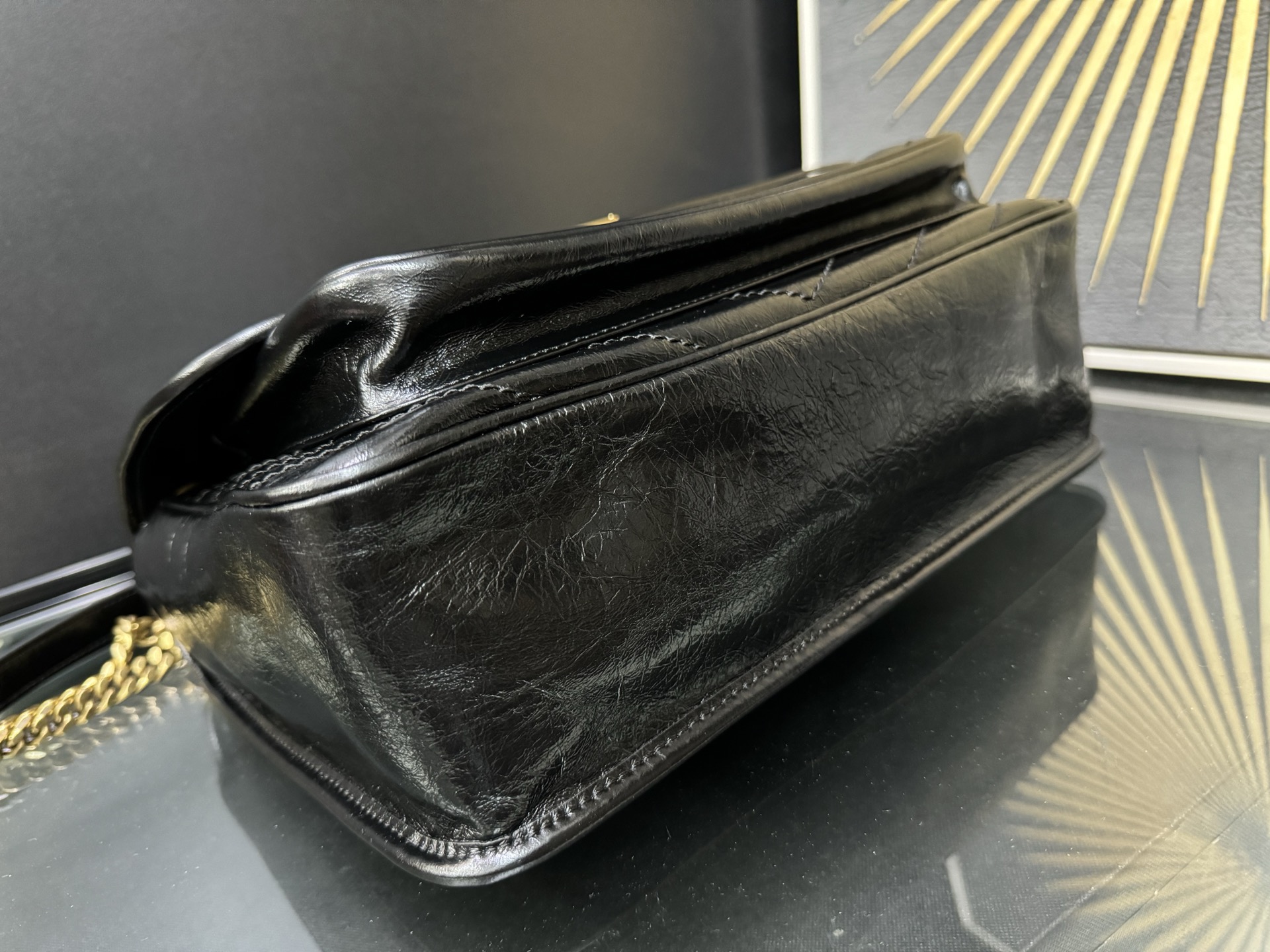 Saint Laurent NIKI Large Chain Bag 생로랑 니키 라지 체인백 빈티지 가죽 5