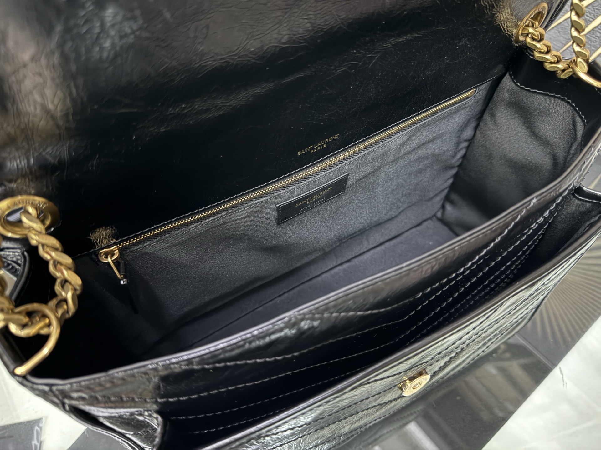 Saint Laurent NIKI Large Chain Bag 생로랑 니키 라지 체인백 빈티지 가죽 7