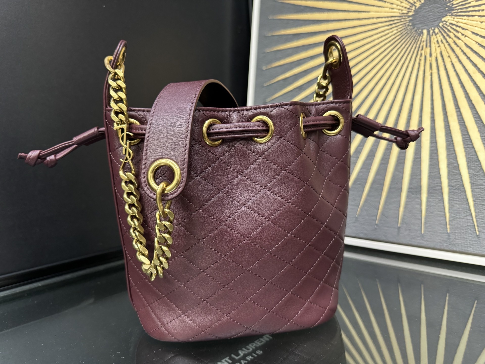 Saint Laurent Le CASSANDRE 생로랑 르 까산드르 램스킨 버킷백 840886 7