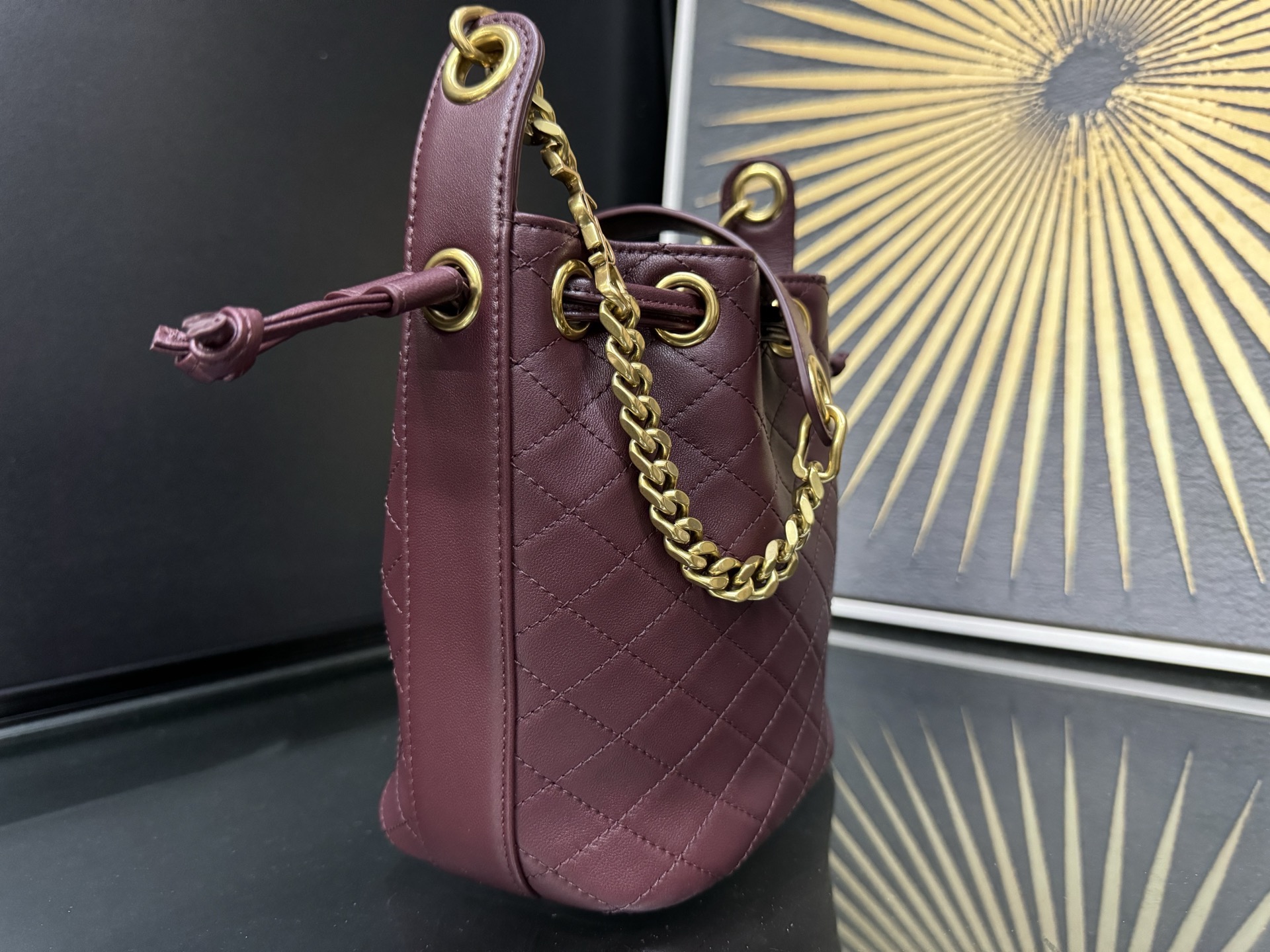 Saint Laurent Le CASSANDRE 생로랑 르 까산드르 램스킨 버킷백 840886 8