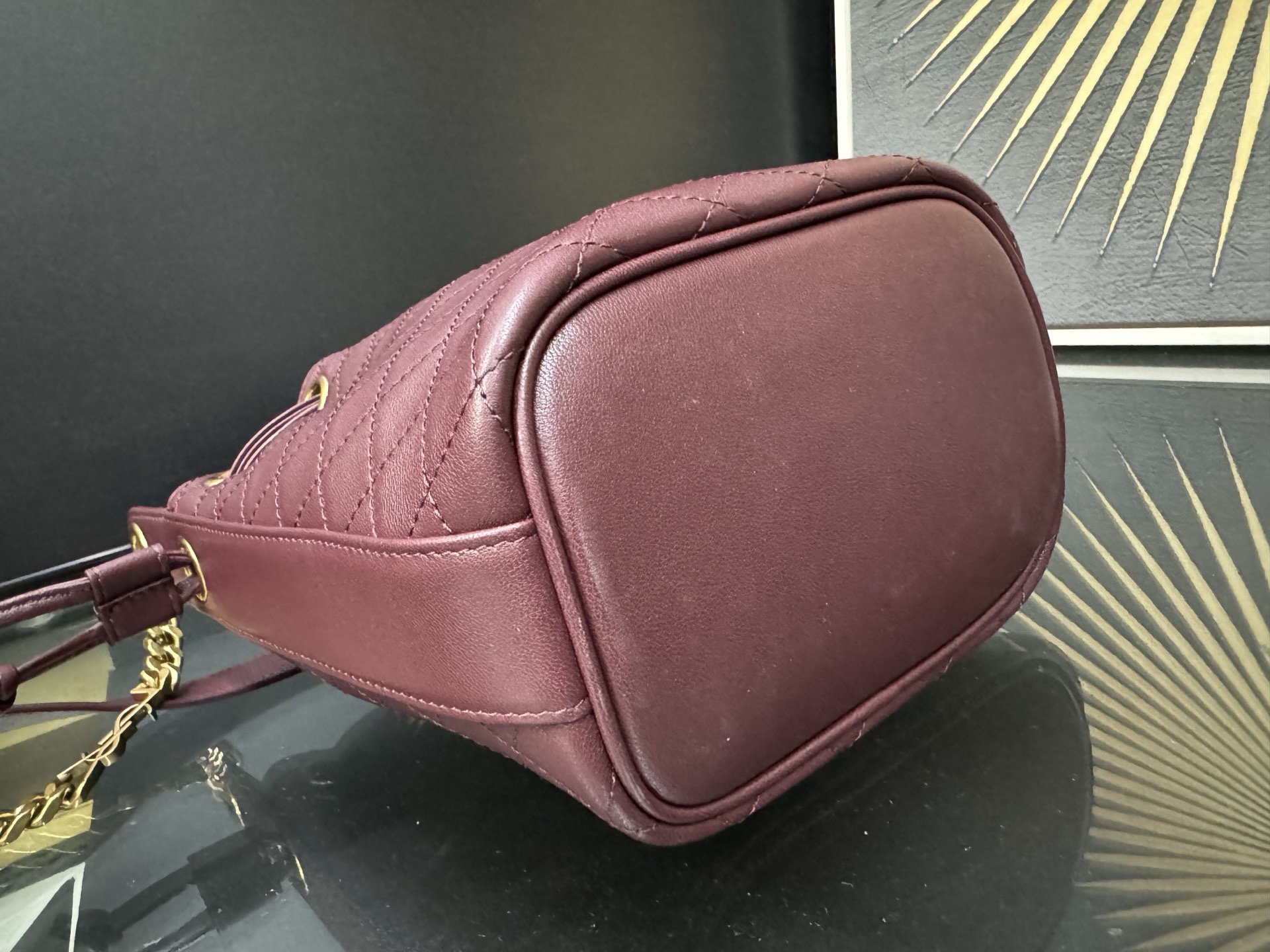 Saint Laurent Le CASSANDRE 생로랑 르 까산드르 램스킨 버킷백 840886 11