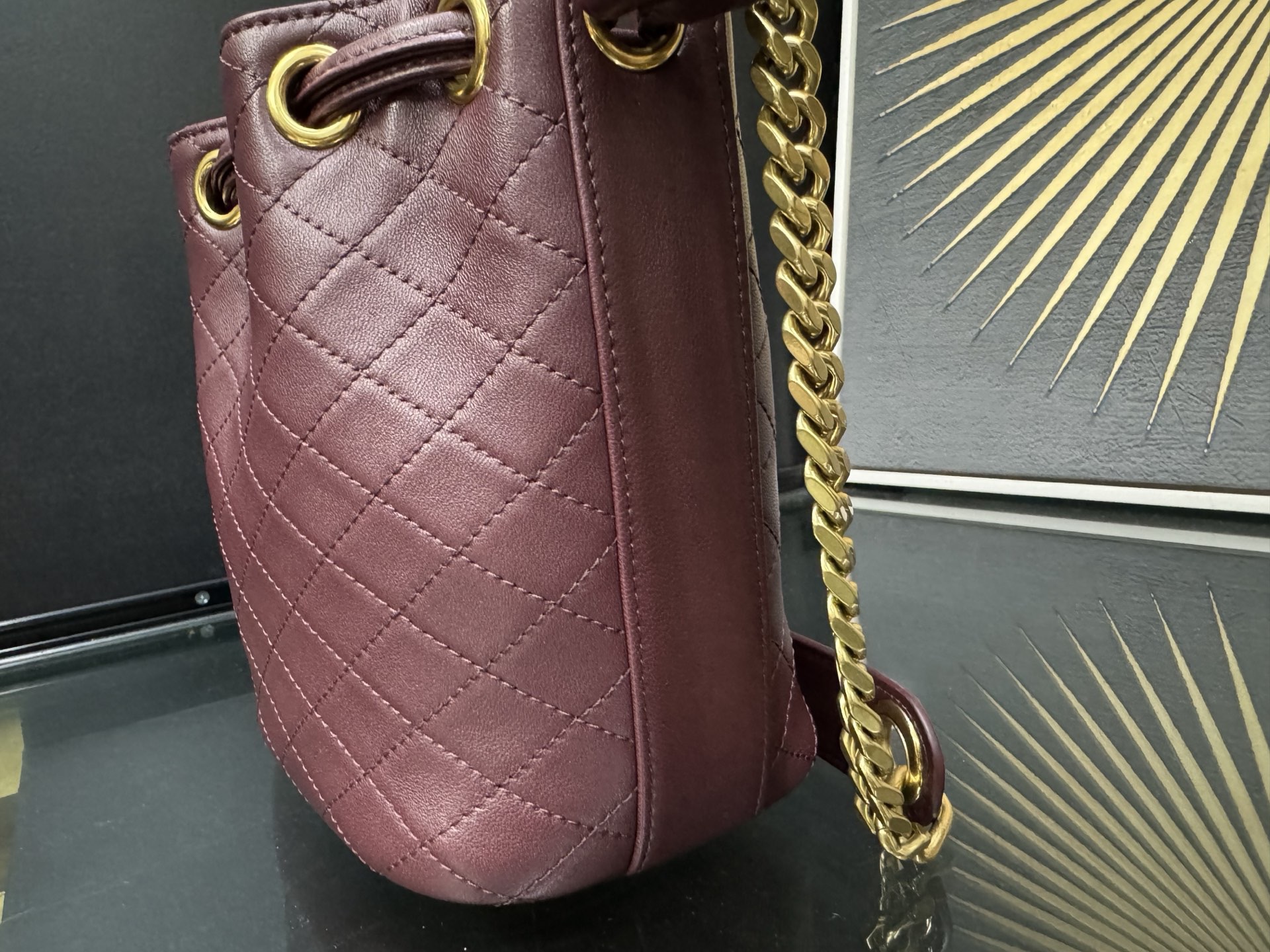 Saint Laurent Le CASSANDRE 생로랑 르 까산드르 램스킨 버킷백 840886 13