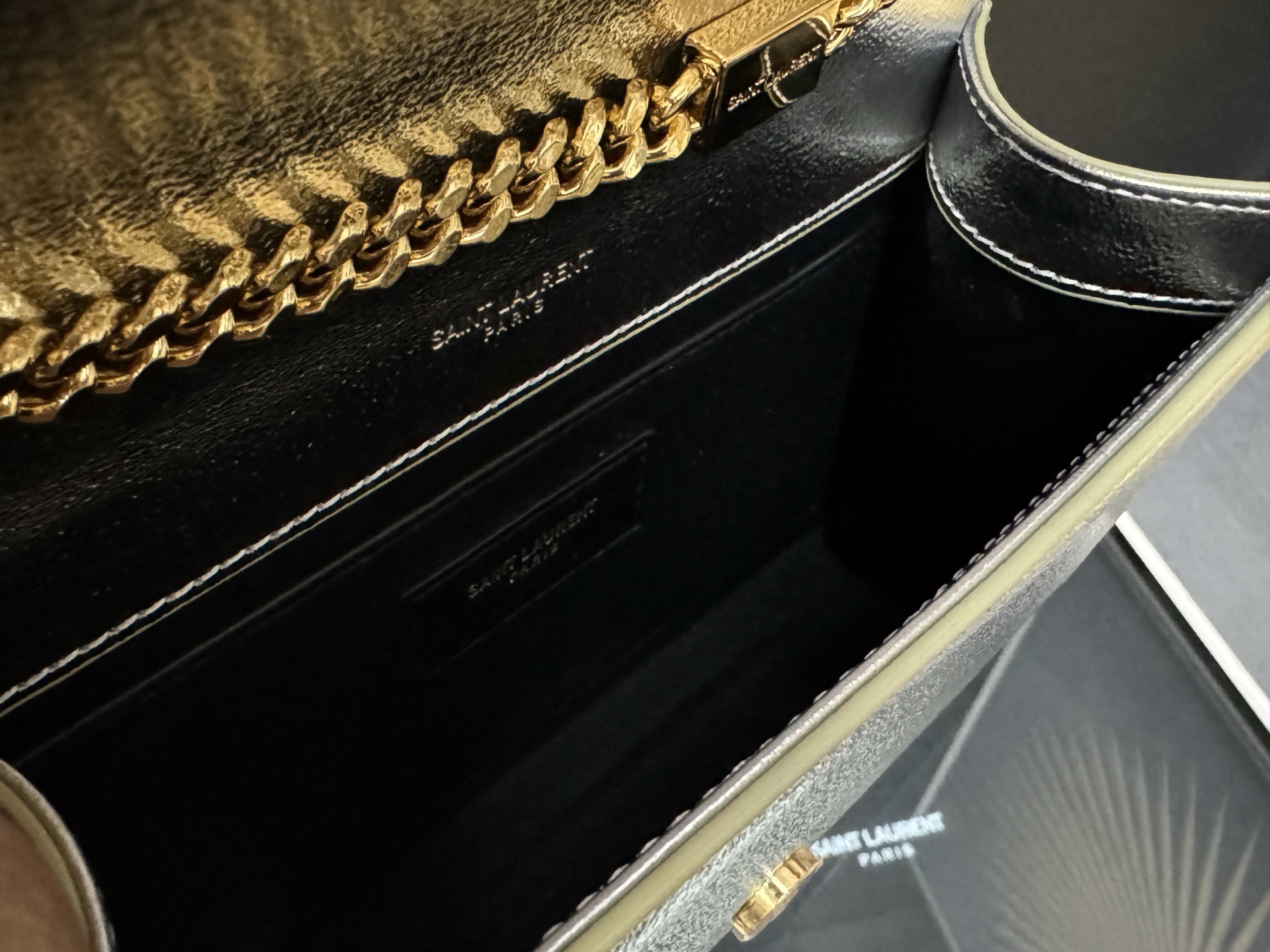 Saint Laurent Kate 20 Chain Bag 생로랑 케이트 20 체인백 메탈릭 가죽 7