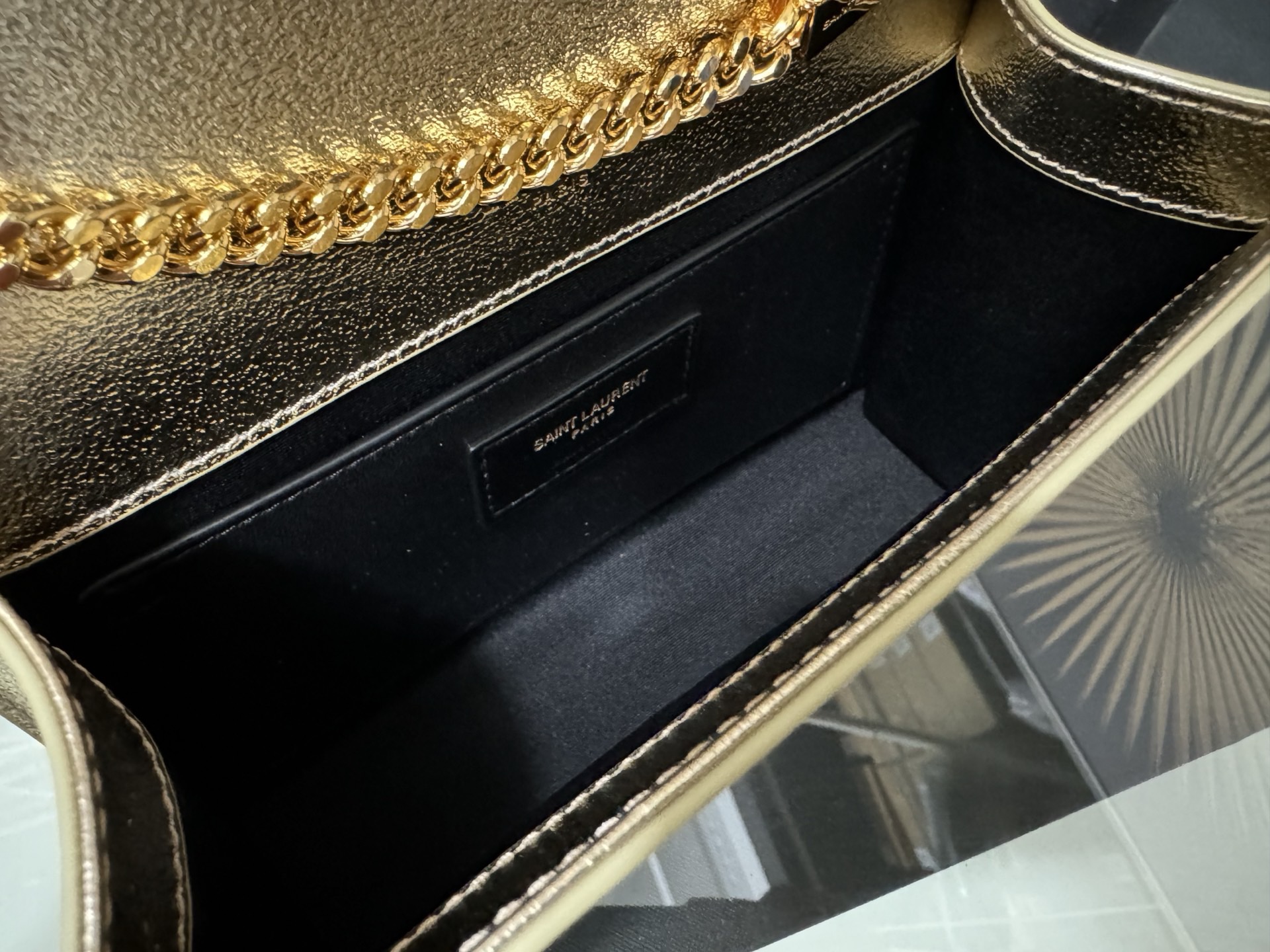 Saint Laurent Kate 20 Chain Bag 생로랑 케이트 20 체인백 메탈릭 가죽 8