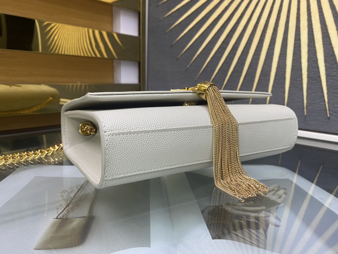 Saint Laurent Kate 20 Chain Bag 생로랑 케이트 20 체인백 메탈릭 가죽 4