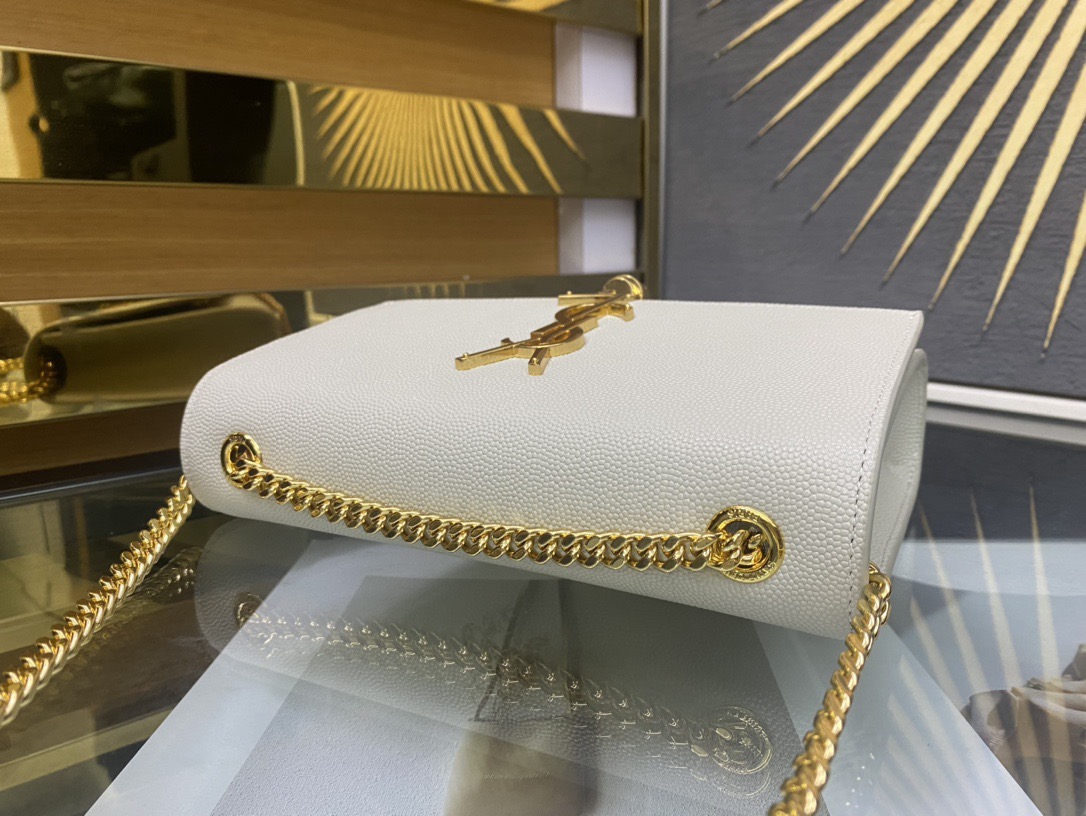 Saint Laurent Kate 20 Chain Bag 생로랑 케이트 20 체인백 메탈릭 가죽 5