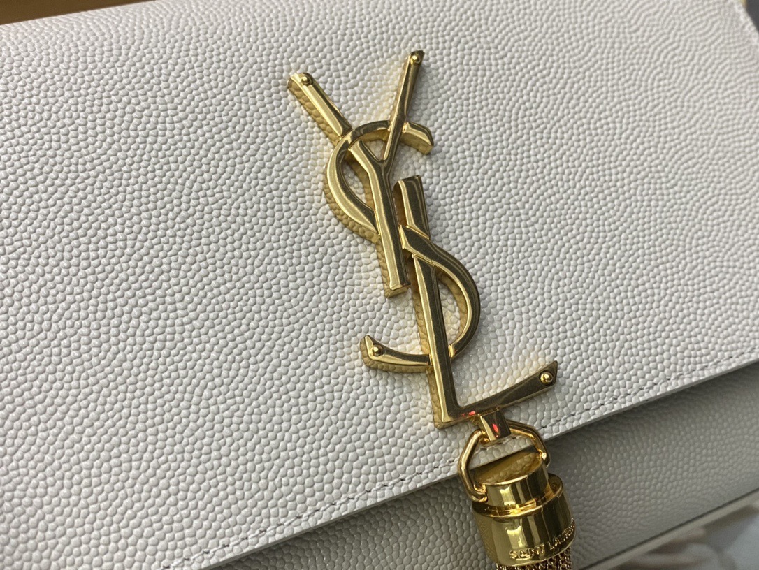 Saint Laurent Kate 20 Chain Bag 생로랑 케이트 20 체인백 메탈릭 가죽 6