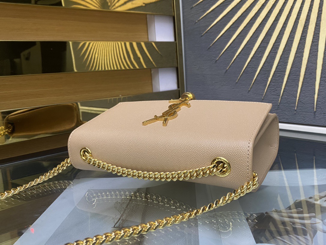 Saint Laurent Kate 20 Chain Bag 생로랑 케이트 20 체인백 메탈릭 가죽 5