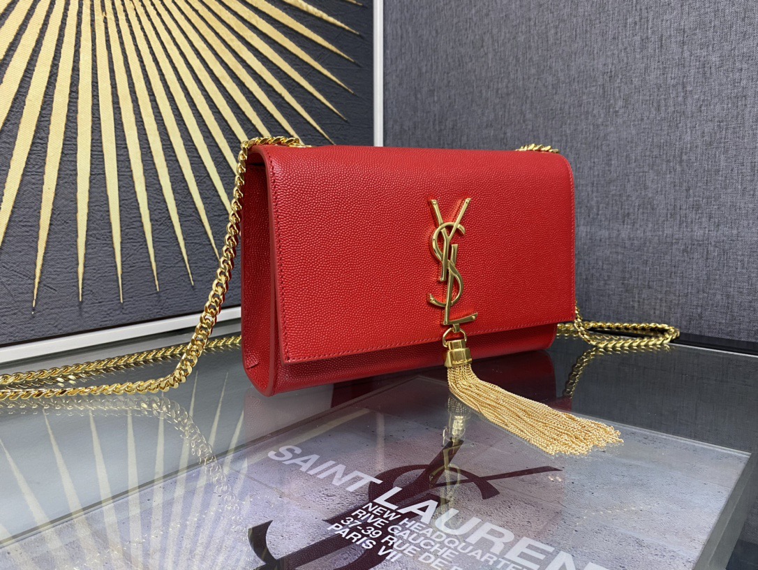 Saint Laurent Kate 20 Chain Bag 생로랑 케이트 20 체인백 메탈릭 가죽 2
