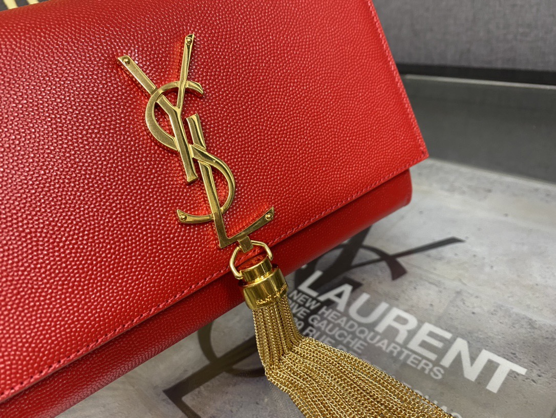 Saint Laurent Kate 20 Chain Bag 생로랑 케이트 20 체인백 메탈릭 가죽 4