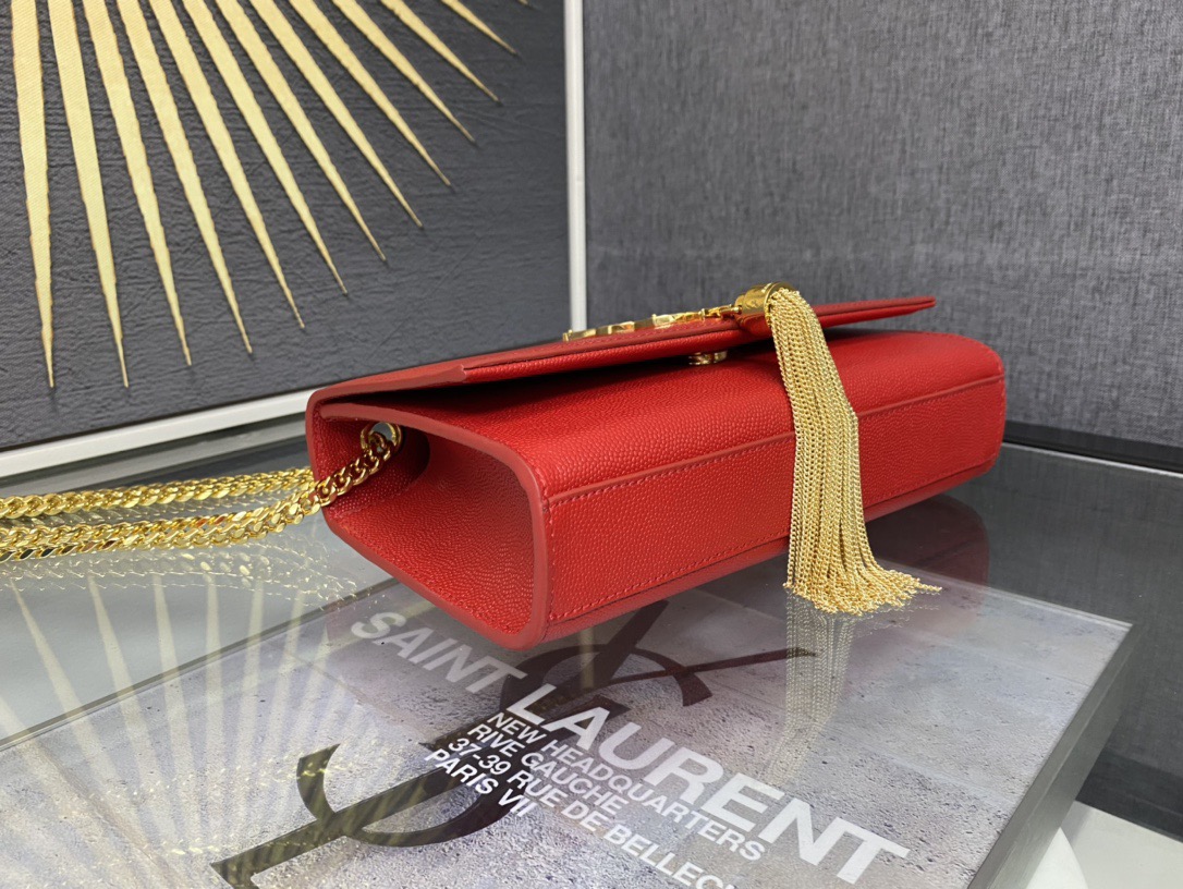 Saint Laurent Kate 20 Chain Bag 생로랑 케이트 20 체인백 메탈릭 가죽 6