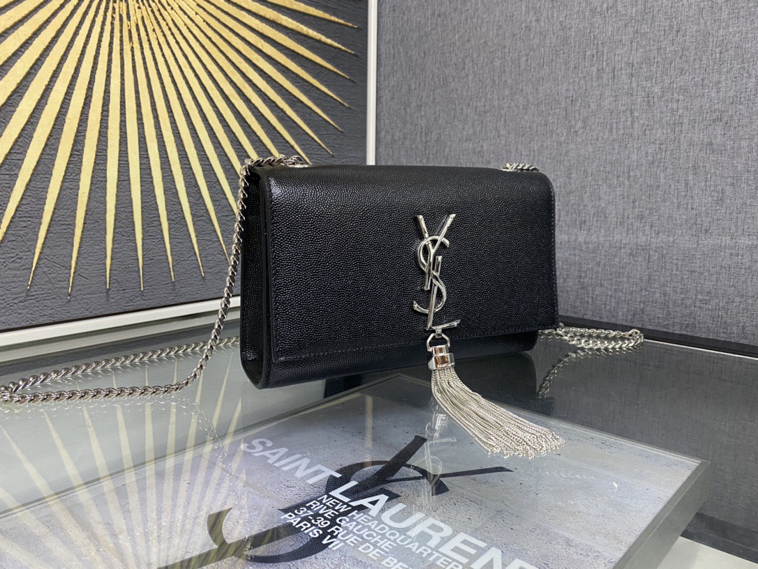 Saint Laurent Kate 20 Chain Bag 생로랑 케이트 20 체인백 메탈릭 가죽 2