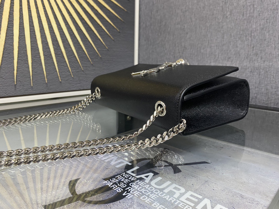 Saint Laurent Kate 20 Chain Bag 생로랑 케이트 20 체인백 메탈릭 가죽 4