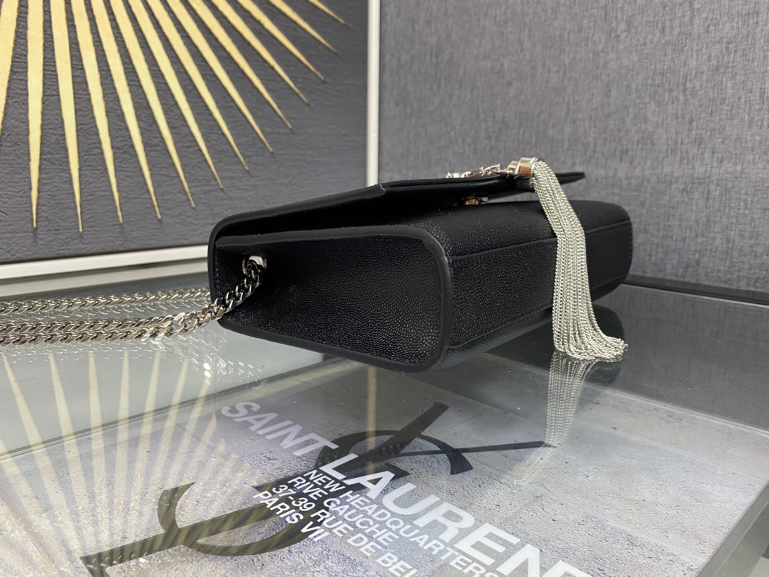Saint Laurent Kate 20 Chain Bag 생로랑 케이트 20 체인백 메탈릭 가죽 5