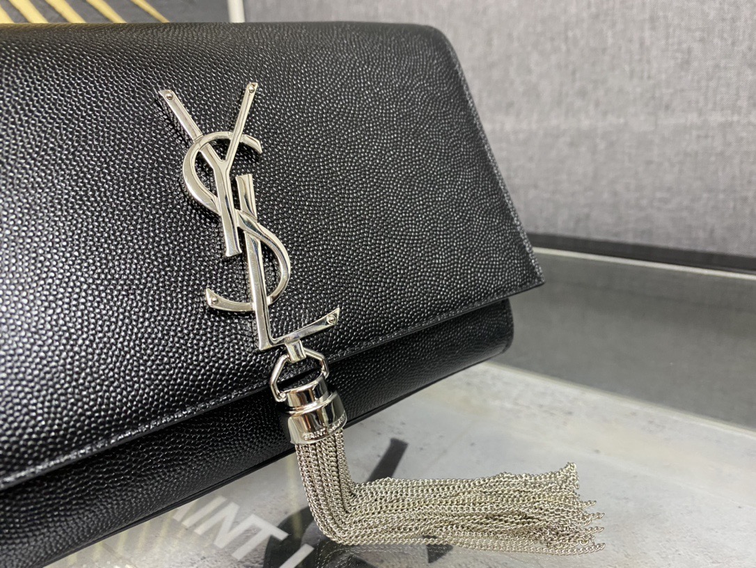Saint Laurent Kate 20 Chain Bag 생로랑 케이트 20 체인백 메탈릭 가죽 6