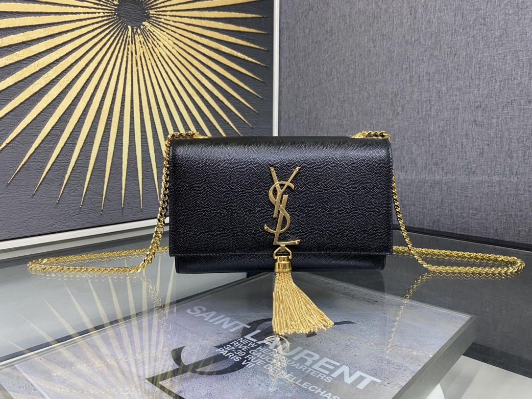 Saint Laurent Kate 20 Chain Bag 생로랑 케이트 20 체인백 메탈릭 가죽 1