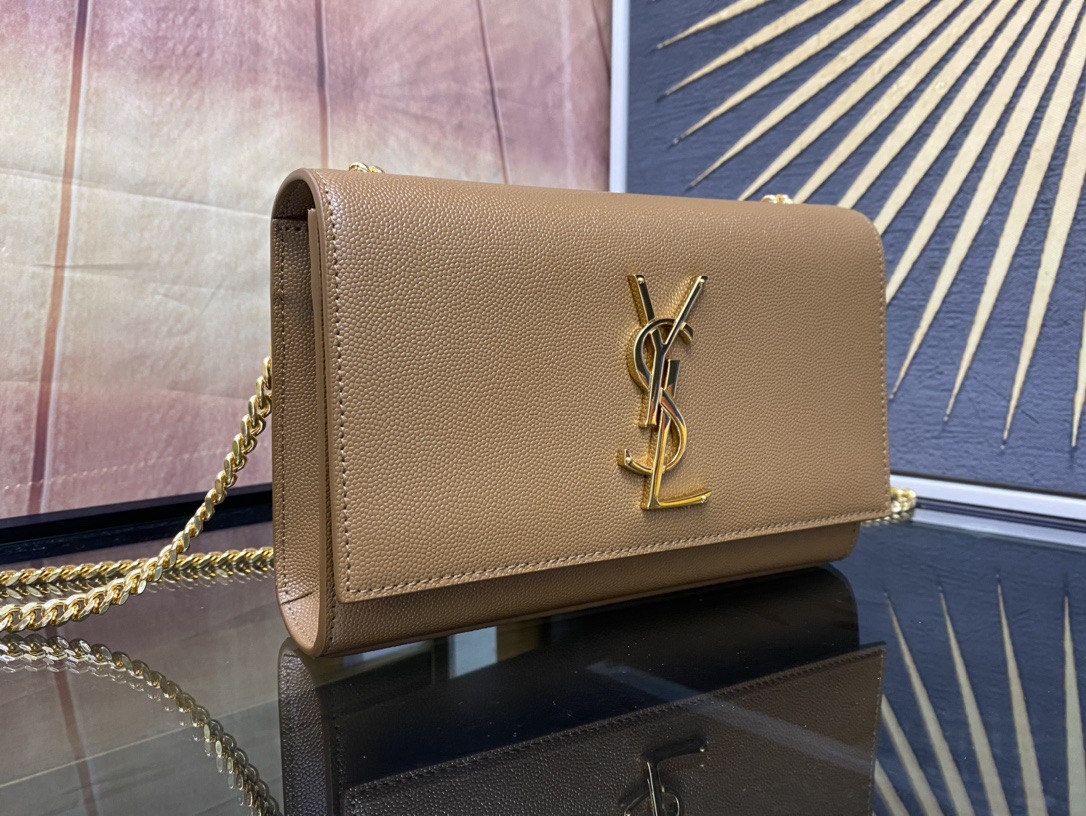 Saint Laurent Kate 20 Chain Bag 생로랑 케이트 20 체인백 메탈릭 가죽 2