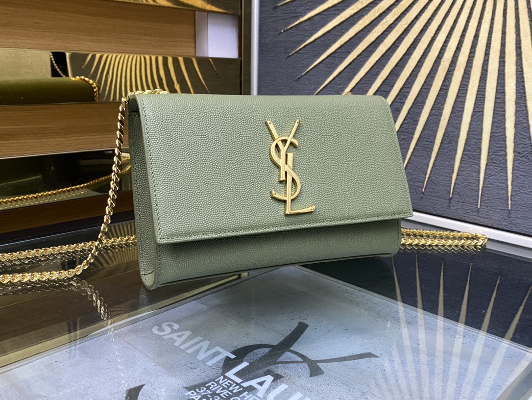 Saint Laurent Kate 20 Chain Bag 생로랑 케이트 20 체인백 메탈릭 가죽 2