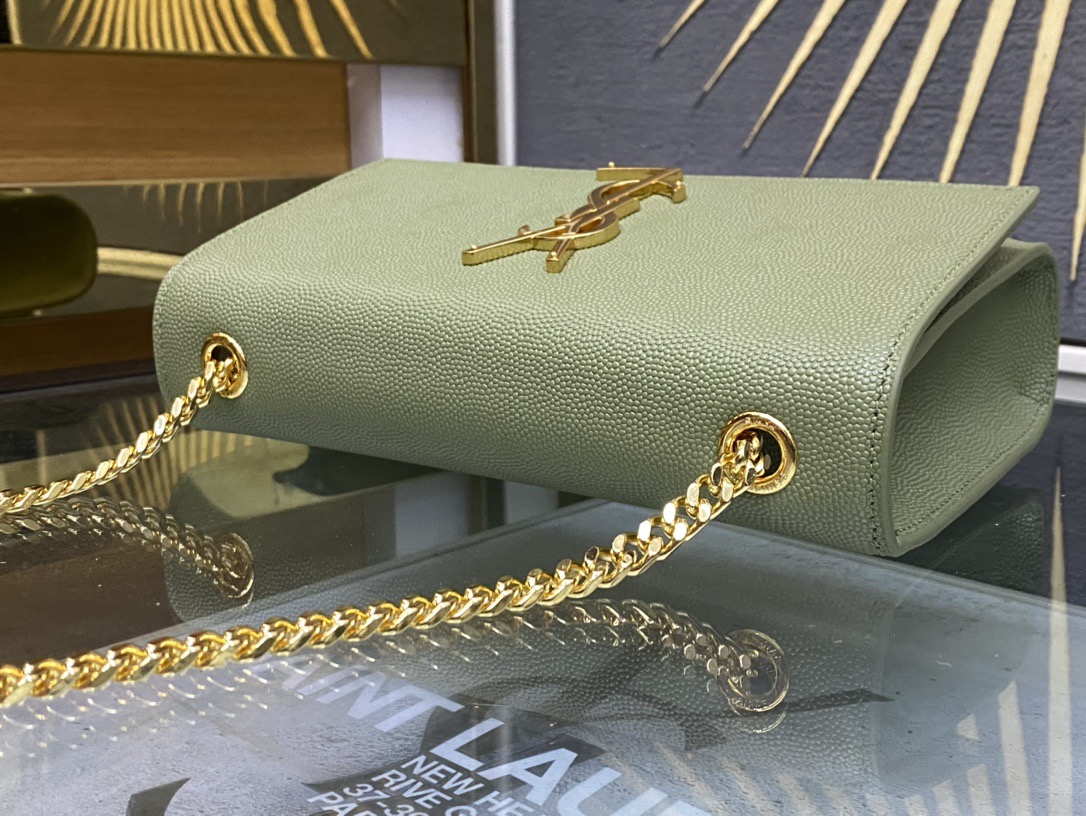 Saint Laurent Kate 20 Chain Bag 생로랑 케이트 20 체인백 메탈릭 가죽 4