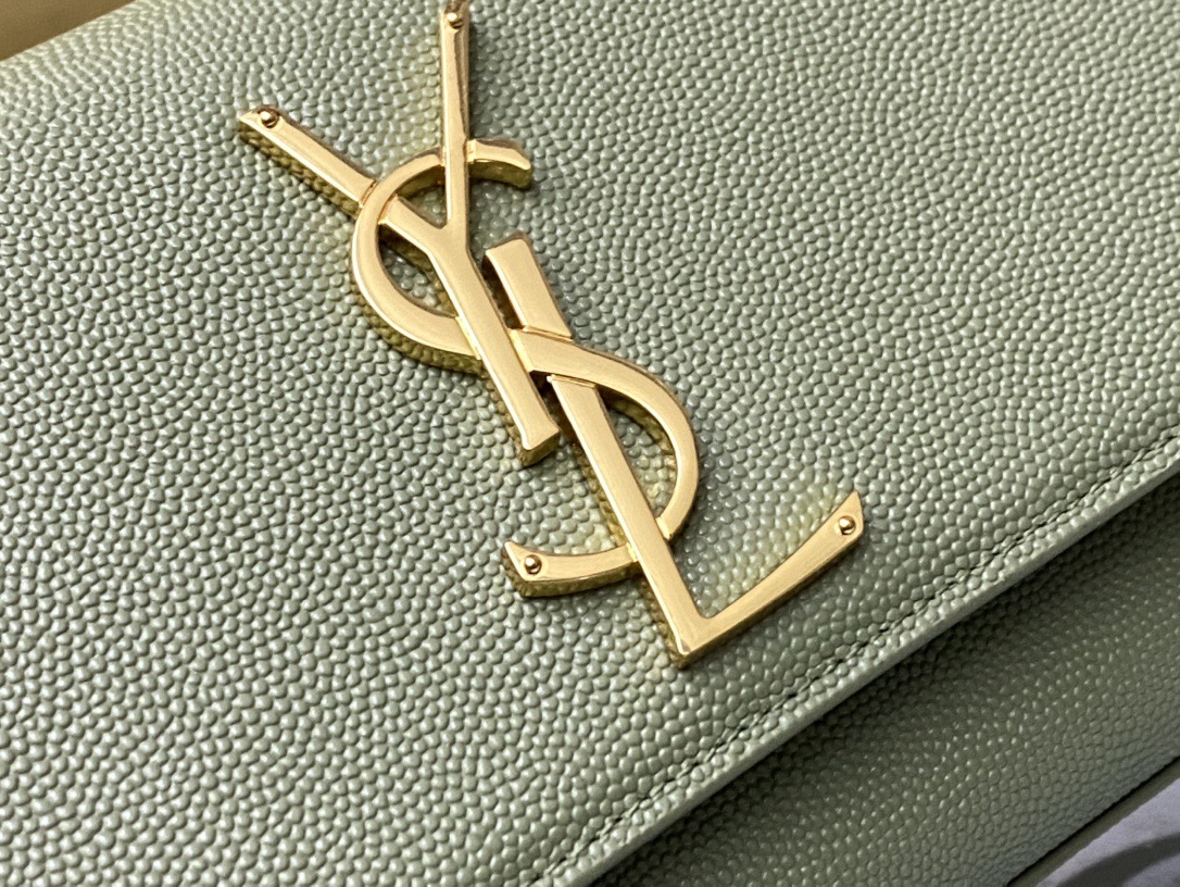 Saint Laurent Kate 20 Chain Bag 생로랑 케이트 20 체인백 메탈릭 가죽 6