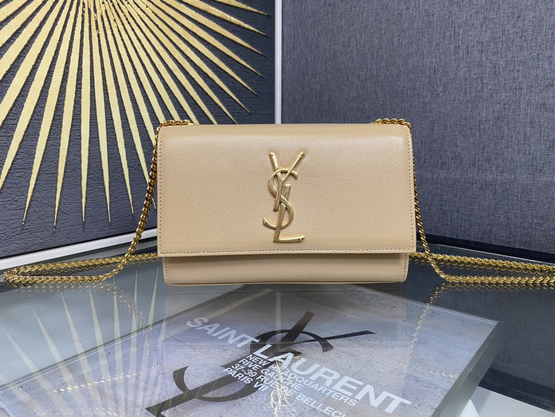 Saint Laurent Kate 20 Chain Bag 생로랑 케이트 20 체인백 메탈릭 가죽 1