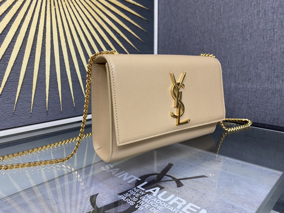 Saint Laurent Kate 20 Chain Bag 생로랑 케이트 20 체인백 메탈릭 가죽 2