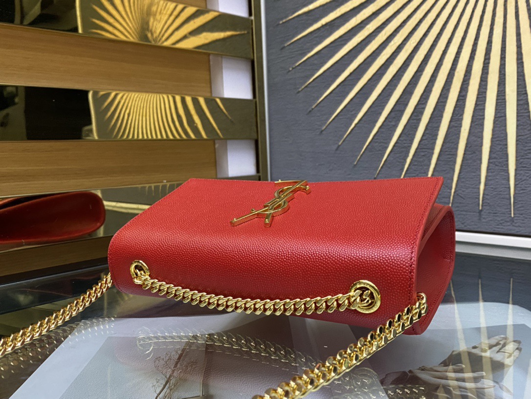 Saint Laurent Kate 20 Chain Bag 생로랑 케이트 20 체인백 메탈릭 가죽 5