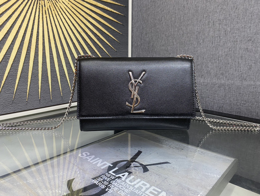 Saint Laurent Kate 20 Chain Bag 생로랑 케이트 20 체인백 메탈릭 가죽 1