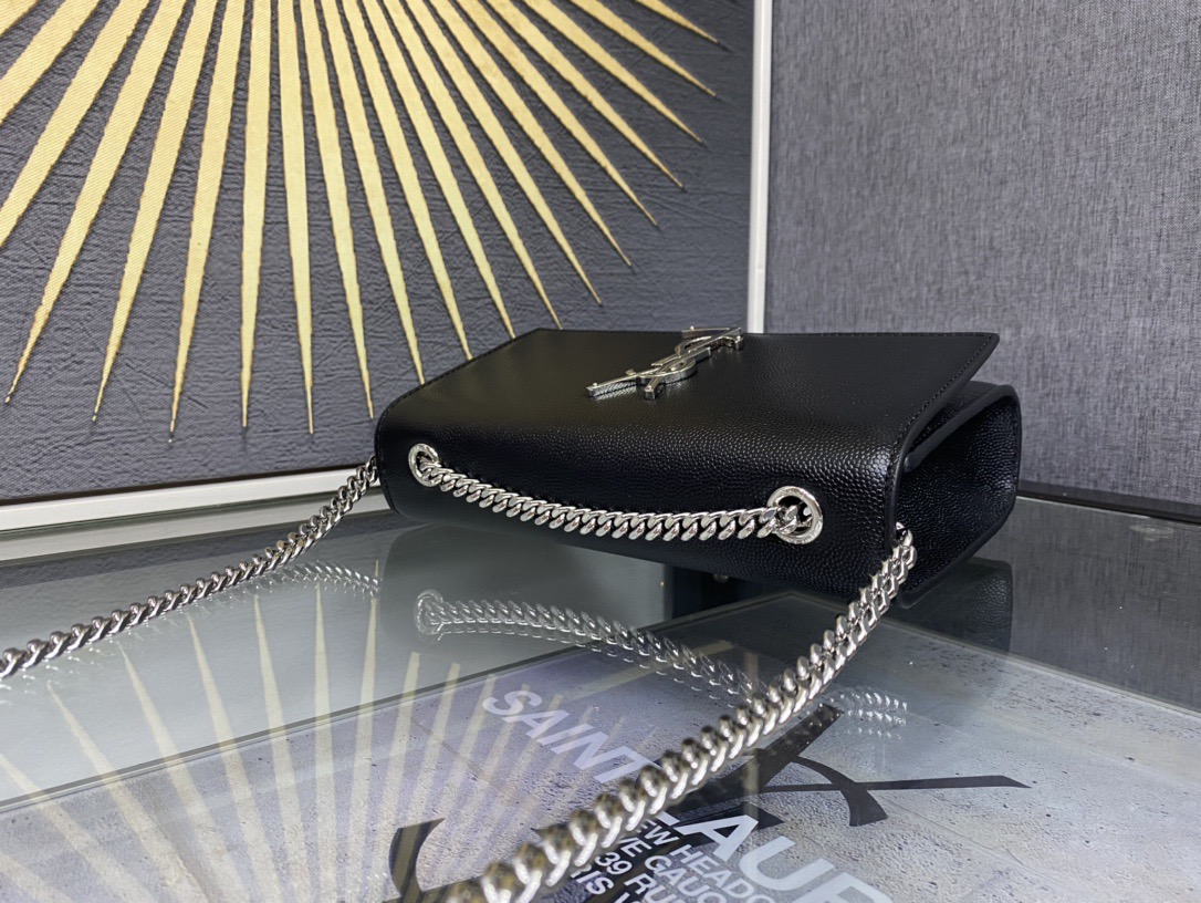 Saint Laurent Kate 20 Chain Bag 생로랑 케이트 20 체인백 메탈릭 가죽 4