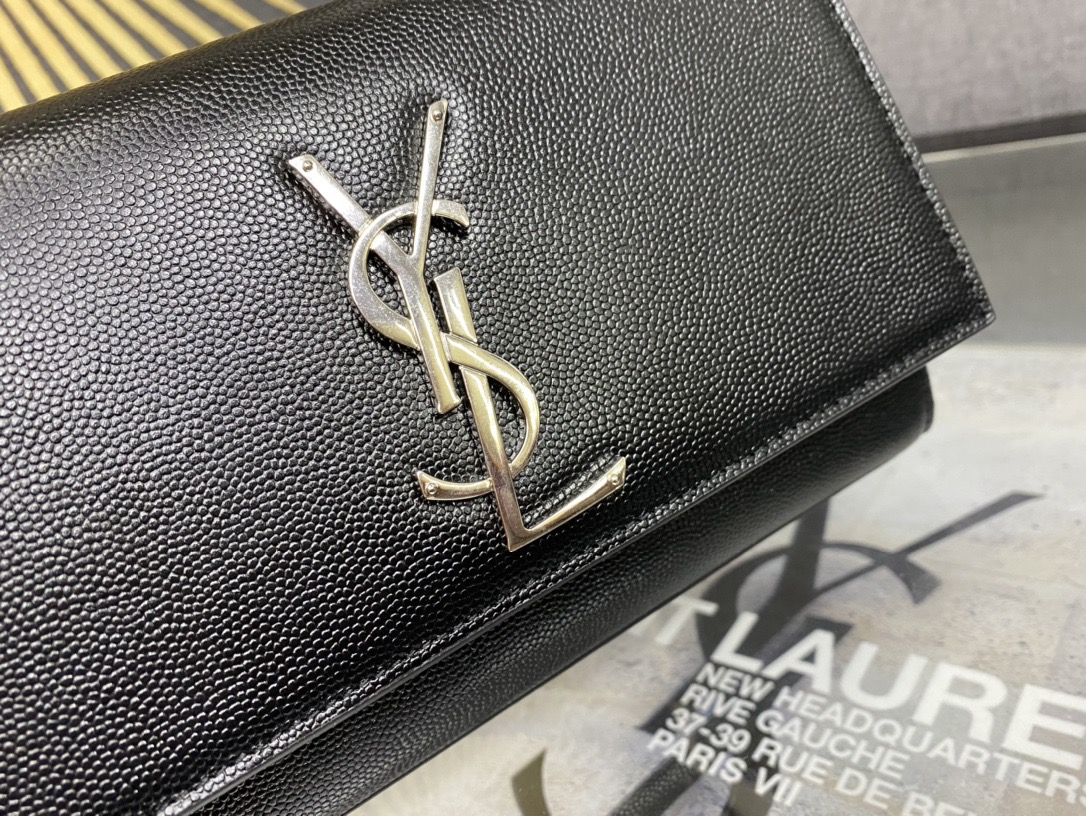 Saint Laurent Kate 20 Chain Bag 생로랑 케이트 20 체인백 메탈릭 가죽 6