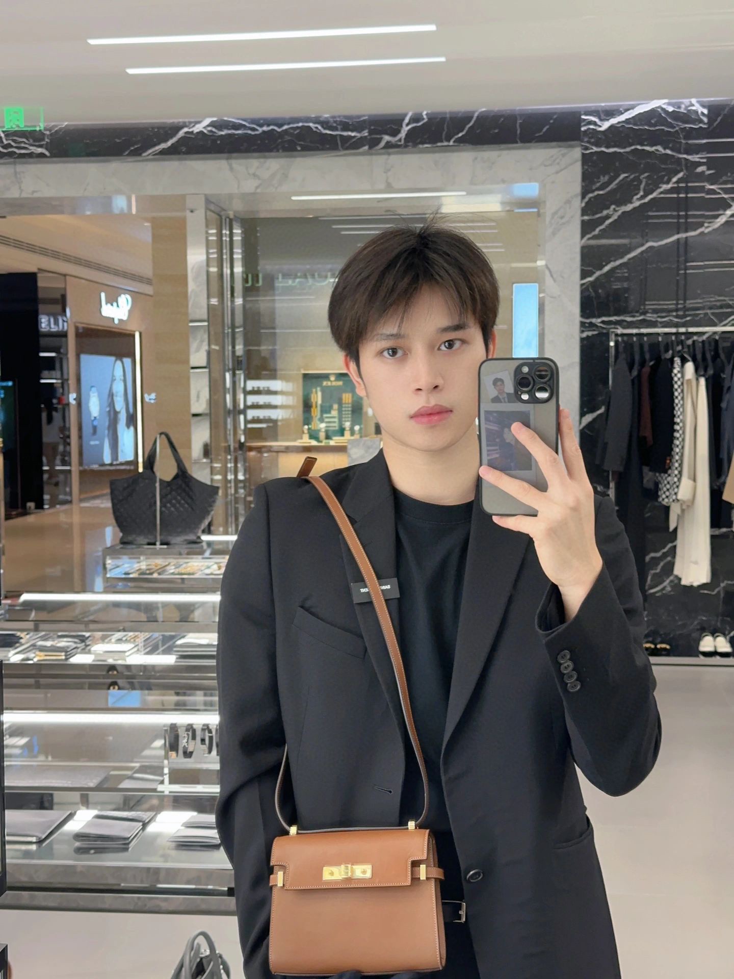 Saint Laurent Manhattan 생로랑 맨해튼 미니 숄더 크로스 클래식 백 12