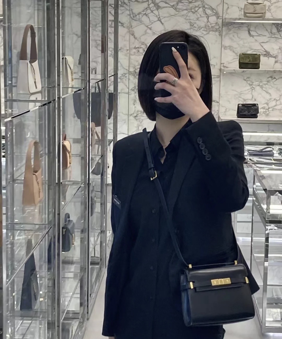 Saint Laurent Manhattan 생로랑 맨해튼 미니 숄더 크로스 클래식 백 1