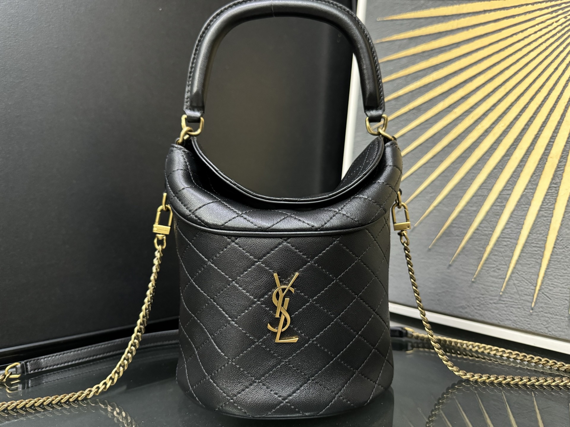 Saint Laurent Gaby Bucket 생로랑 가비 버킷 플랩 백 14