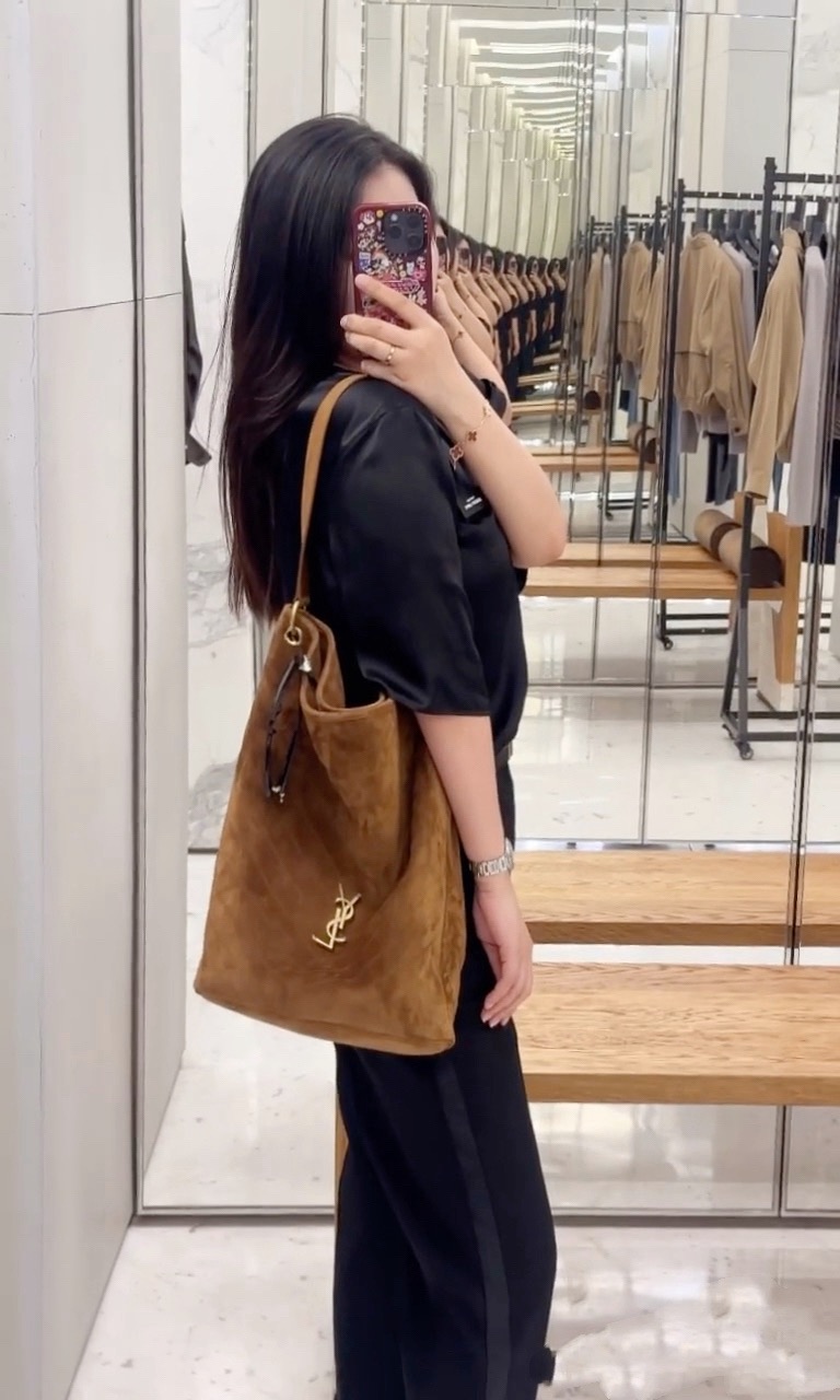 Saint Laurent Niki 생로랑 니키 스웨이드 버킷백 844346 38cm 4