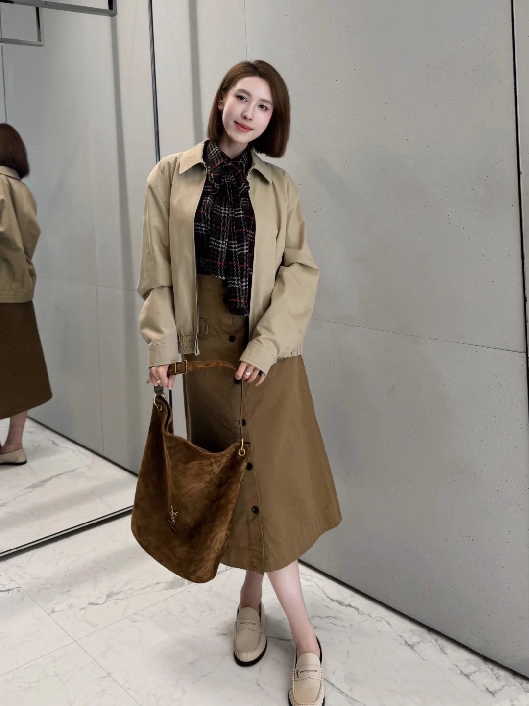 Saint Laurent Niki 생로랑 니키 스웨이드 버킷백 844346 38cm 7