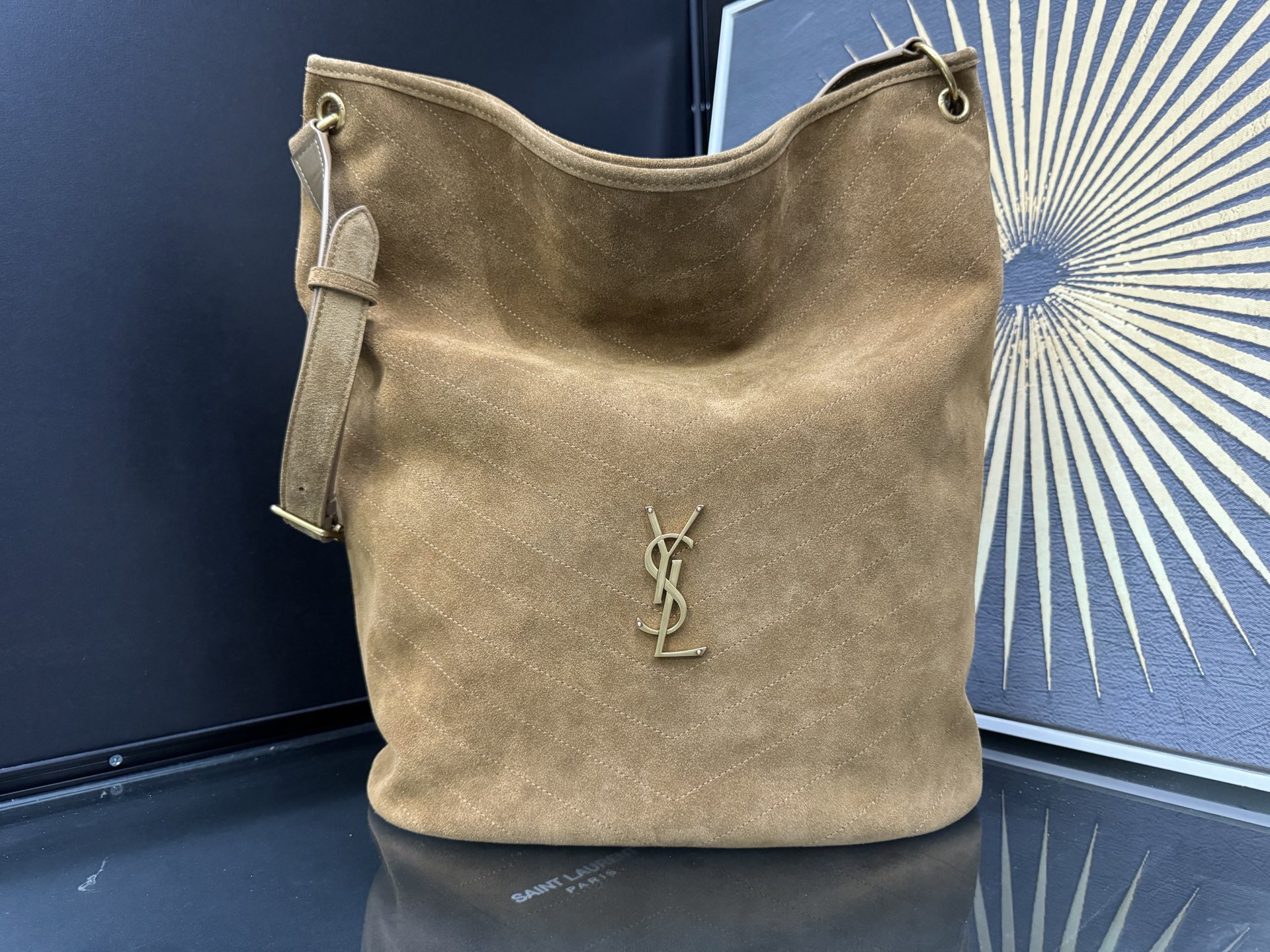 Saint Laurent Niki 생로랑 니키 스웨이드 버킷백 844346 38cm 10