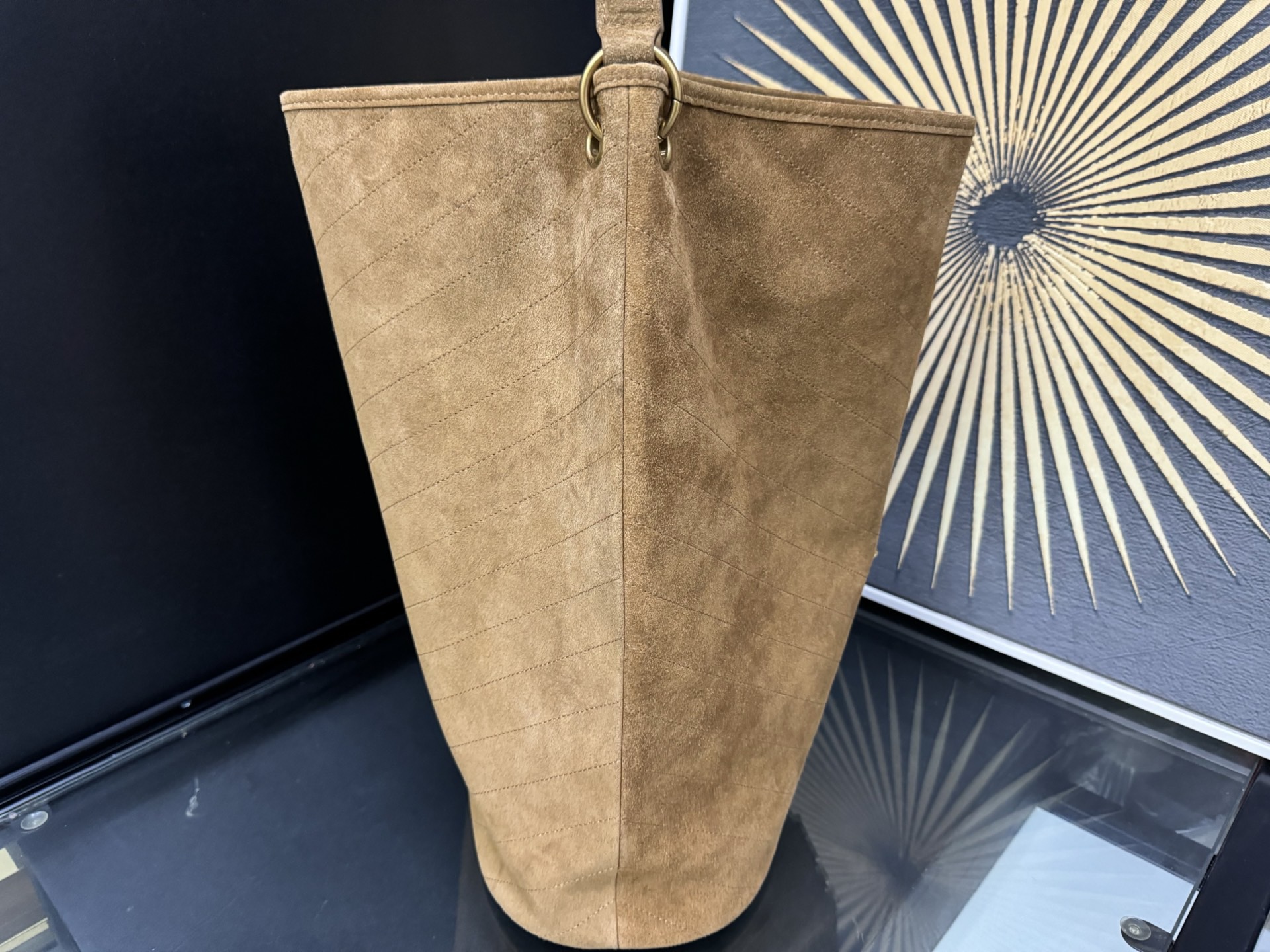 Saint Laurent Niki 생로랑 니키 스웨이드 버킷백 844346 38cm 12