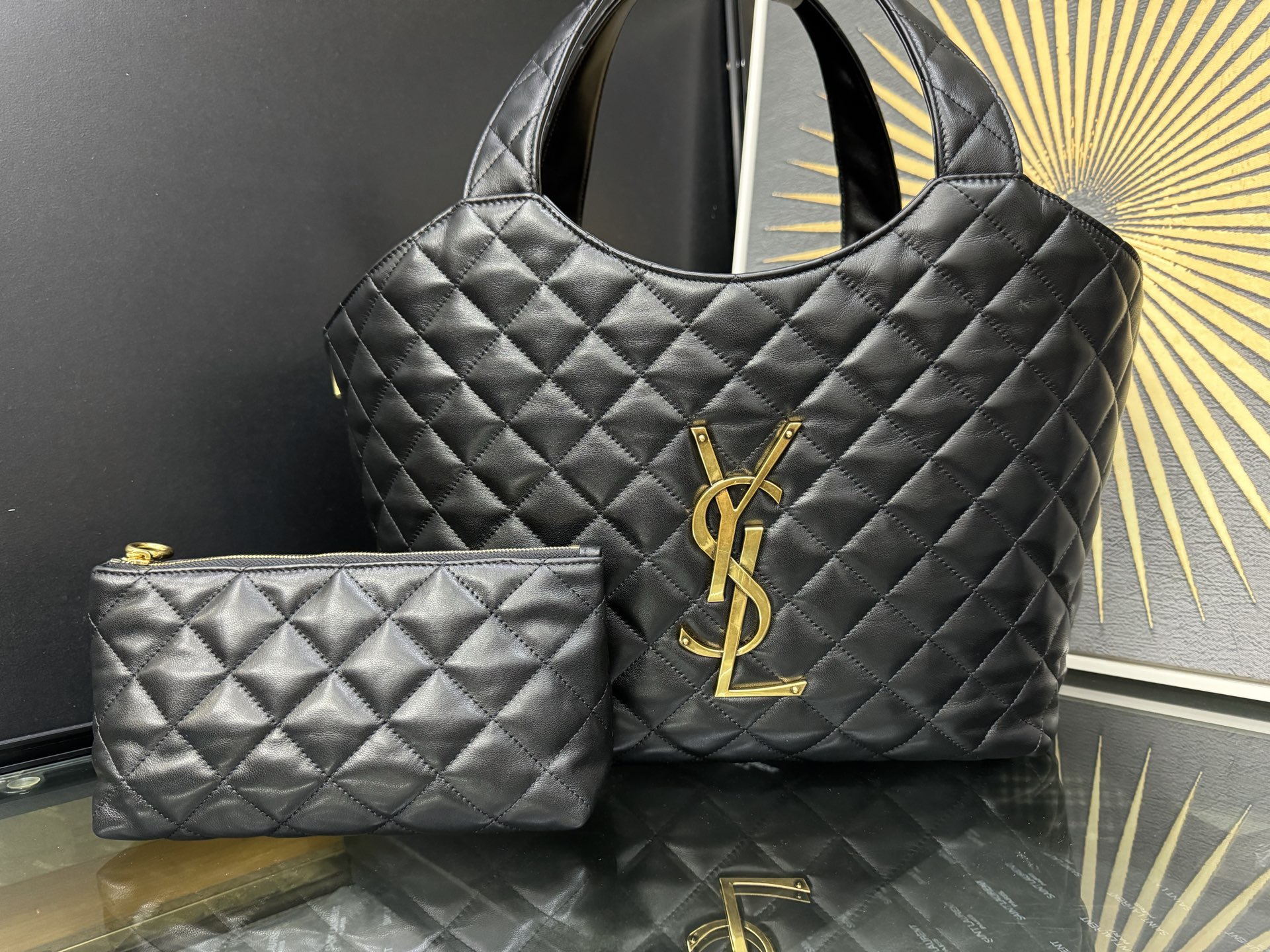 Saint Laurent ICare Small 생로랑 아이케어 스몰 쇼핑 토트백 858191 46cm 1