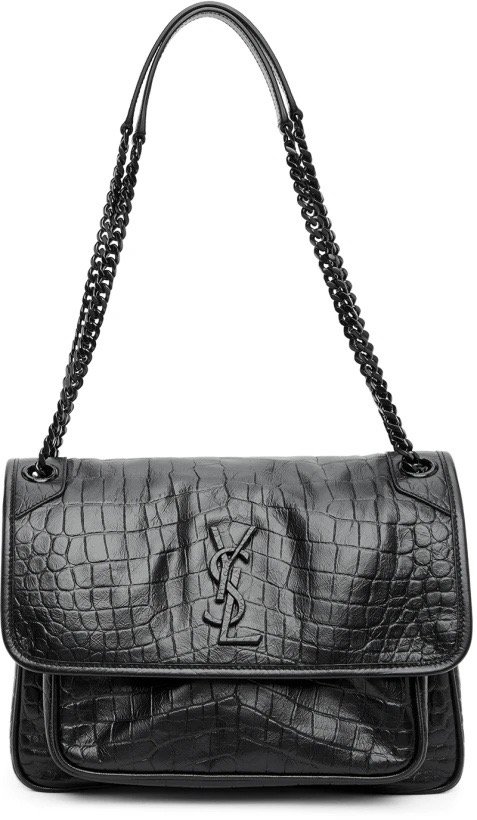 Saint Laurent Niki Medium 생로랑 니키 미디엄 크로커다일 엠보스드 백 1
