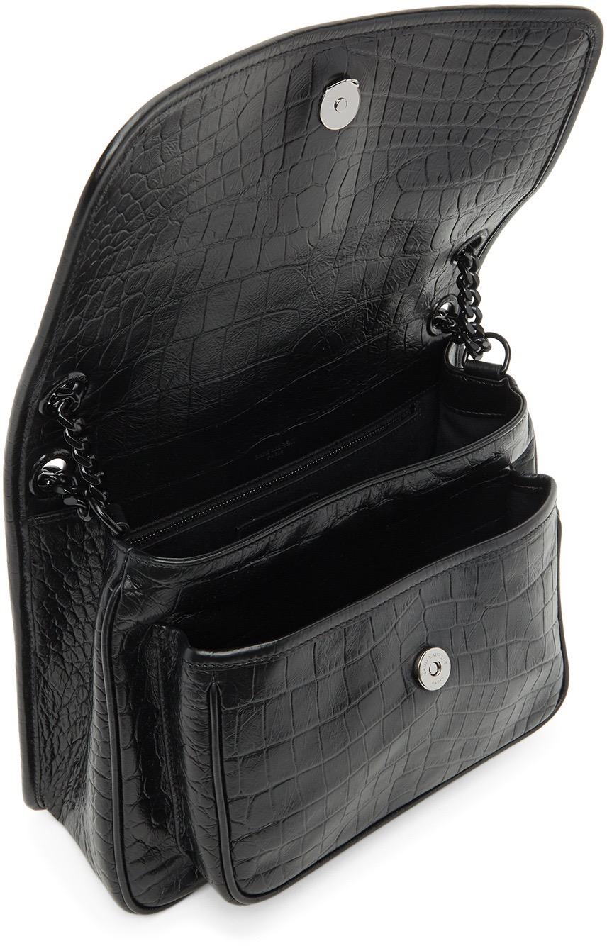 Saint Laurent Niki Medium 생로랑 니키 미디엄 크로커다일 엠보스드 백 3