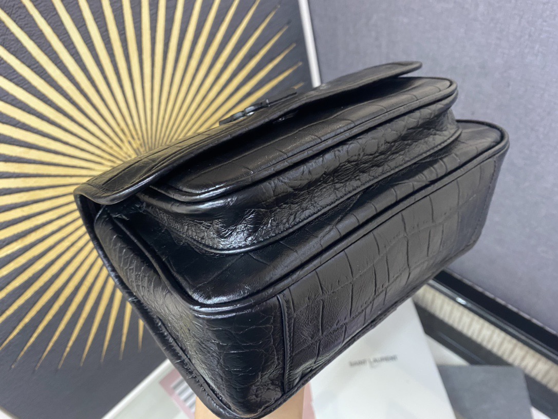 Saint Laurent Niki Medium 생로랑 니키 미디엄 크로커다일 엠보스드 백 7