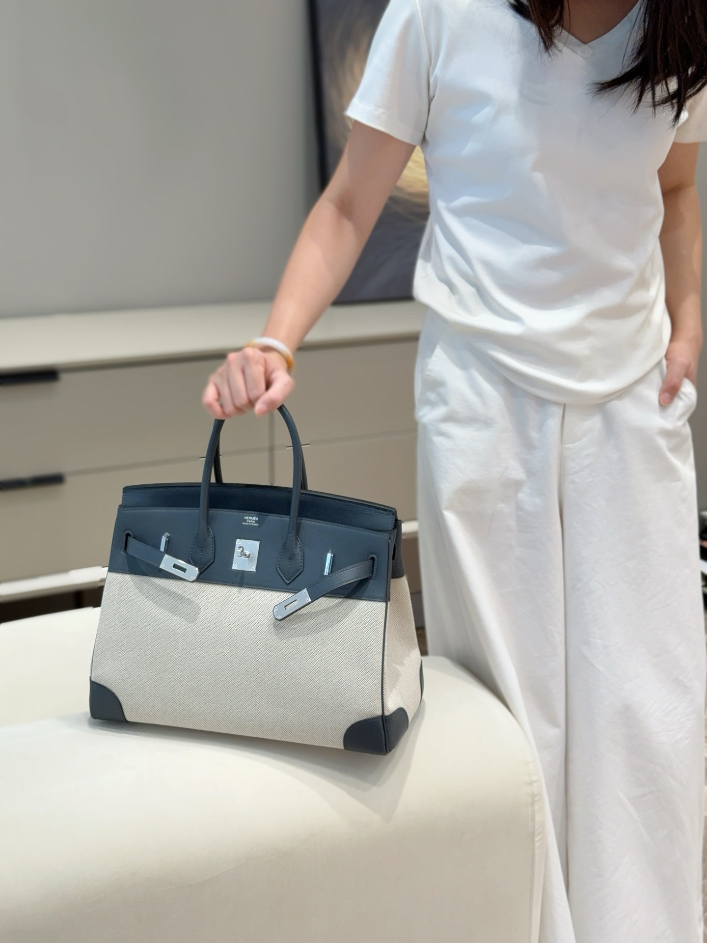 Hermès Birkin 35 에르메스 버킨 35 토일 캔버스 & 스위프트 가죽 6